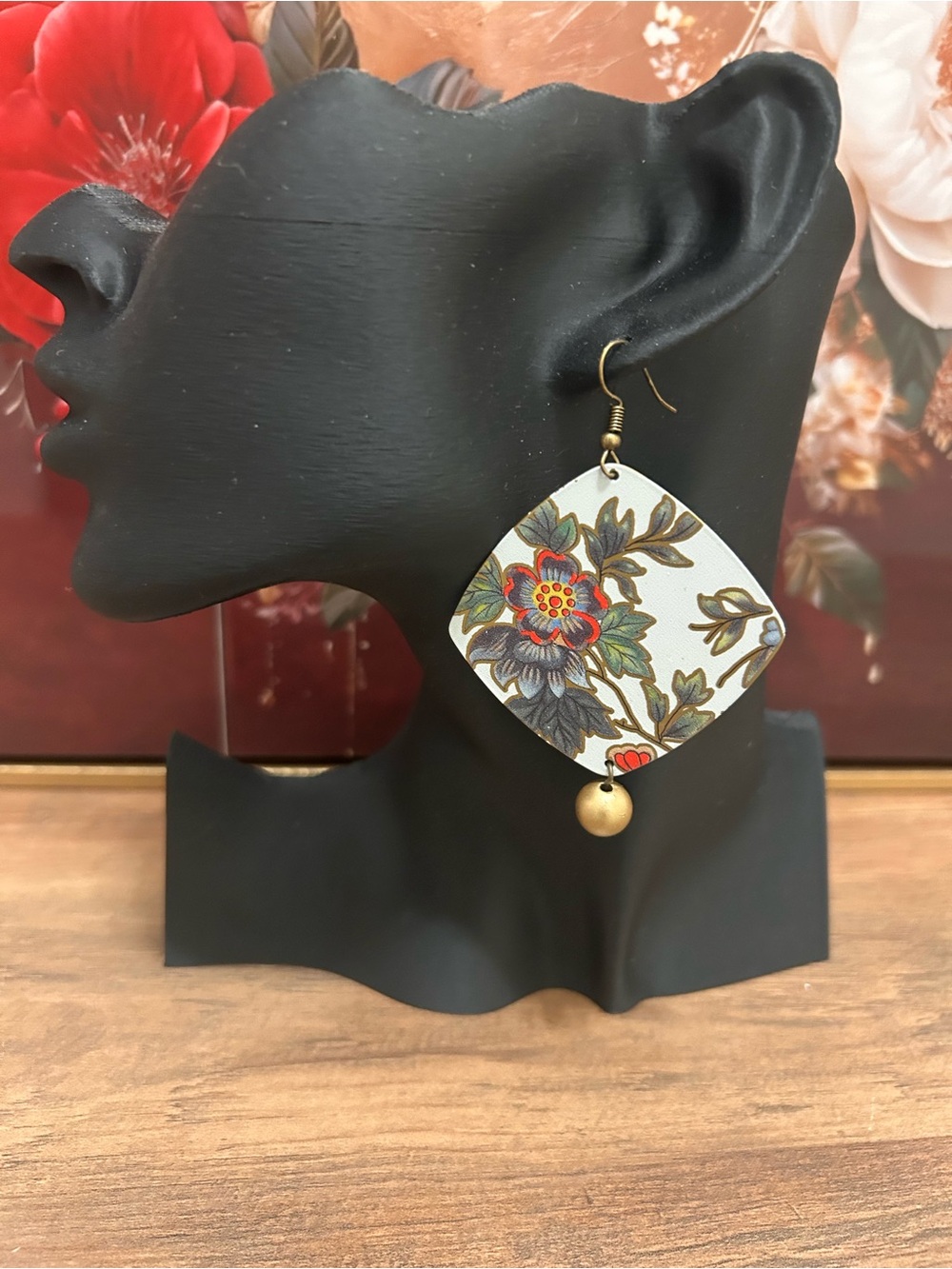 Plunder Floral Drop Earrings - Picture 2 of 4